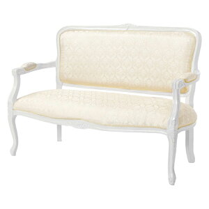 サロンソファ 2人掛け おしゃれ ホワイト 2人用 猫脚 木製 姫 アンティーク風 エレガント かわいい 北欧 お洒落 モダン デザイン テイスト スタイル カフェ風 人気 おすすめ アイテム インテ