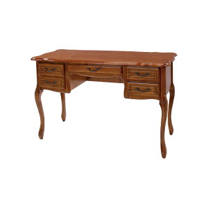 ライティングデスク 引き出し おしゃれ ブラウン 四角 収納力 レトロ 木製 エレガント アンティーク風 北欧 お洒落 モダン デザイン テイスト スタイル カフェ風 人気 おすすめ アイテム イ