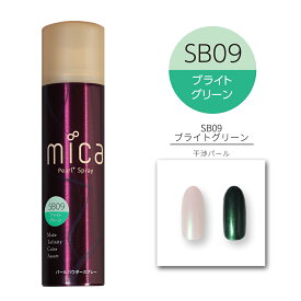 mica パールプラススプレー 45g （単品） オーロラネイル パールカラー オーロラパウダー ジェルネイル マニキュア両方可能 パールパウダー ネイルアート ネイルパーツ 偏光パール 透明感のカラージェルに Pearl+ Spray【micaネイル】