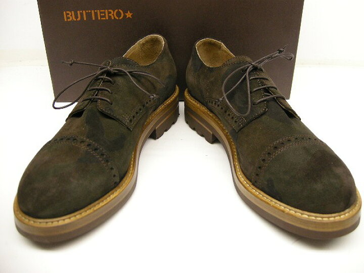 楽天市場】【BUTTERO(ブッテロ)】【レザー製ストレートチップシューズ 