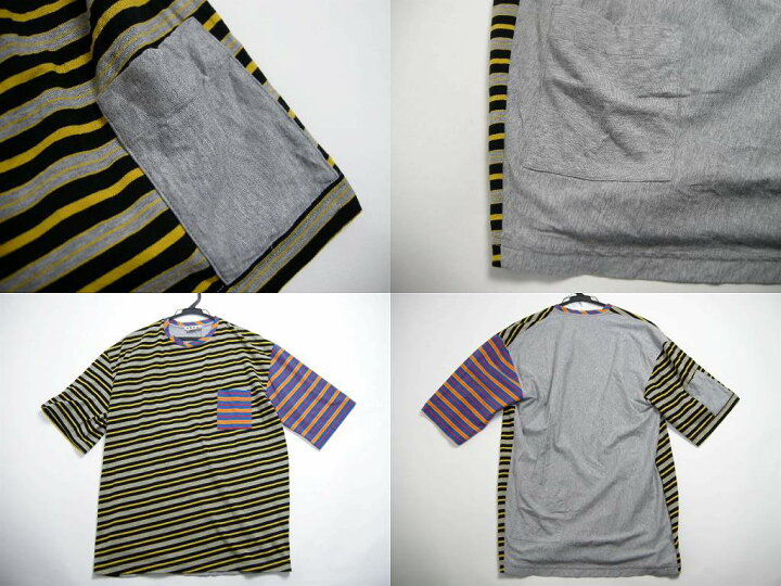 楽天市場】【MARNI/マルニ/マルチボーダーパネルTシャツ/TEE/半袖T 