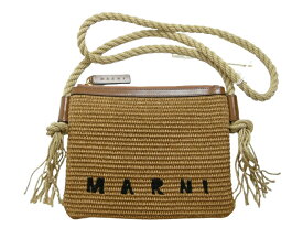 【MARNI/マルニ/ショルダーバッグ/ラフィアバッグ/かごバッグ/サコッシュバッグ/クロスボディバッグ/SHOULDER BAG/レディース/PHMO0011U1-P3860/ベージュ系】