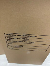 【MEDICOM TOY/メディコムトイ/ベアブリック/BE@RBRICK/RIOT COP 1000%/リオット コップ/4530956598260】
