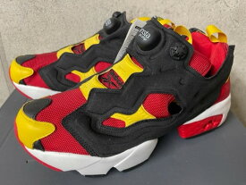 【REEBOK/リーボック/INSTAPUMP FURY OG/メンズ/レディース/EH1788/インスタポンプフューリー/スニーカー/シューズ/SCARLET/BLACK/TOXIC YELLOW/香港返還カラー】【サイズ24.5cm】