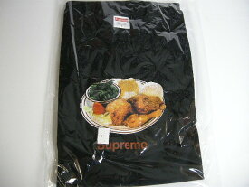 【2018SS Supreme/シュプリーム/Chicken Dinner Tee チキン ディナーTシャツ/半袖/ロゴT】【18SS/春夏/S/S/ブラック/BALCK/黒】【メンズ/サイズS/M】