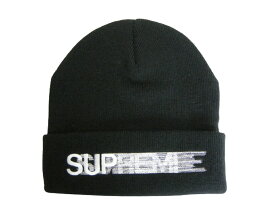 2020SS/Supreme/シュプリーム/Motion Logo Beanie/モーションロゴビーニー/ニットキャップ/ニット帽子/ニットCAP/20SS/春夏/ブラック/黒