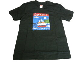 2020SS/Supreme/シュプリーム/Sailboat Tee/セイルボートTシャツ/半袖Tシャツ/T-SHIRT/20SS/春夏/ブラック/黒/メンズ/レディース/サイズS