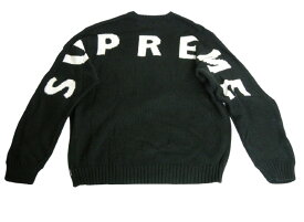 2020SS/Supreme/シュプリーム/Back Logo Sweater/バックロゴセーター/ニットセーター/カーディガン/20SS/春夏/ブラック/黒/メンズ/サイズM