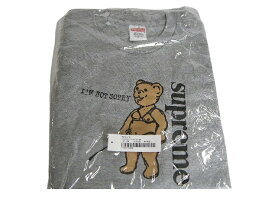 2021SS/Supreme/シュプリーム/not sorry tee/ノットソーリーTシャツ/クマ/ベアー/くま/熊/21SS/SS21/春夏/Heather Gray/フェザーグレー/メンズ/サイズL