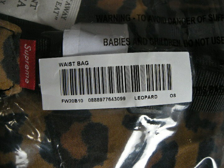 楽天市場】2020AW/Supreme/シュプリーム/Leopard Waist Bag/レオパード  
