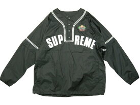 2022SS/Supreme/シュプリーム/Snap-Off Sleeve L/S Baseball Top/スナップ オフ スリーブ エルエス ベースボールトップ/ベースボールシャツ/ナイロンジャケット/ナイロンパーカー/トラックジャケット/22SS/SS22/春夏/ブラック/メンズ/サイズM/L