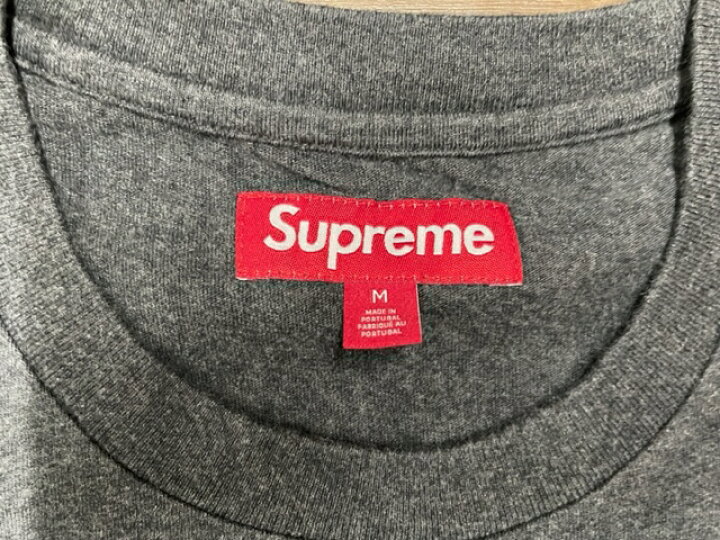 楽天市場】2024AW/24FW/Supreme Small Box L/S Tee Charcoal 
