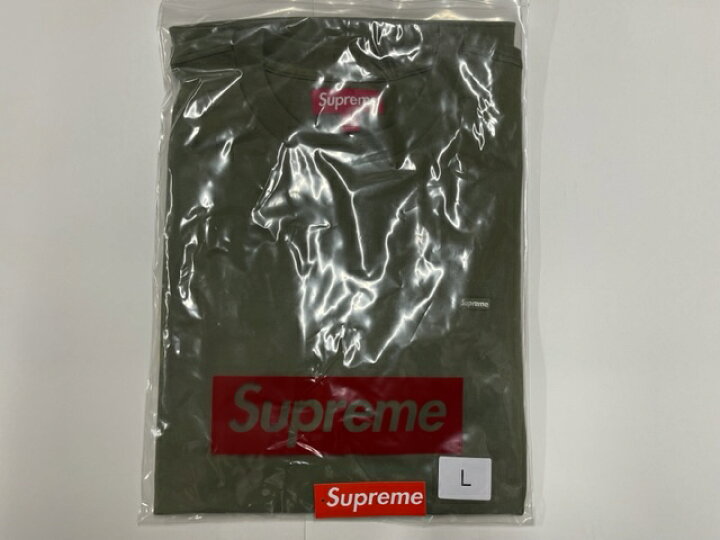 楽天市場】2023AW/23FW/Supreme Small Box L/S Tee Light Olive 