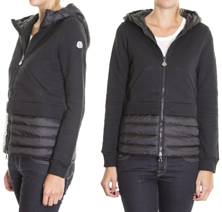 楽天市場】【MONCLER/モンクレール/スウェット切替フード付きダウン 