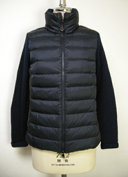 楽天市場】【MONCLER/モンクレール/カシミヤウールニット切替ダウン 