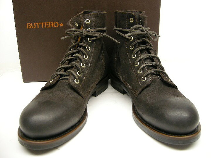 楽天市場】【BUTTERO(ブッテロ)】【スエードレザーレースアップブーツ 