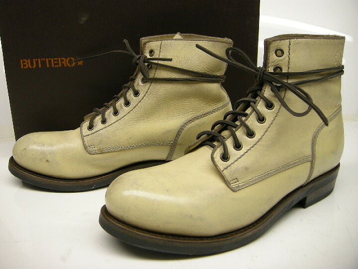 楽天市場】【BUTTERO(ブッテロ)】【ペンキ加工レザーレースアップ 