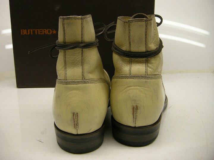 楽天市場】【BUTTERO(ブッテロ)】【ペンキ加工レザーレースアップ 