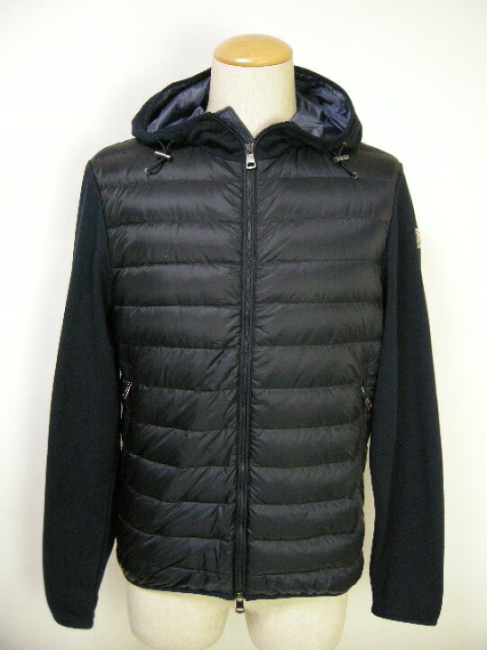 楽天市場】【MONCLER/モンクレール/スウェット切替フード付きダウン 