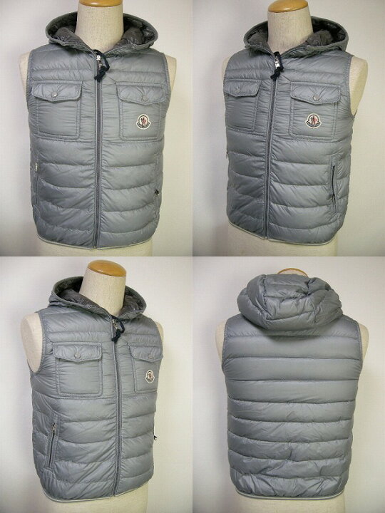 楽天市場】【MONCLER/モンクレール/フード付きライトダウンベスト/GERS 