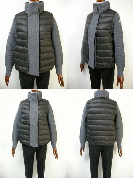 楽天市場】【MONCLER/モンクレール/ウールニット切替ダウンジャケット  
