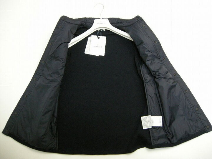 楽天市場】【MONCLER/モンクレール/シャツ型ニット切替ダウン  