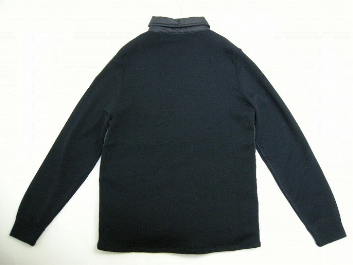 楽天市場】【MONCLER/モンクレール/シャツ型ニット切替ダウン  