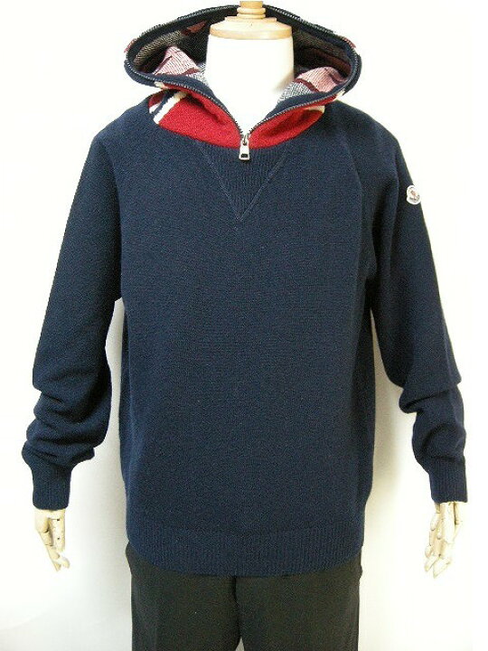 楽天市場】【MONCLER/モンクレール/星柄ウールニットパーカー/メンズ 