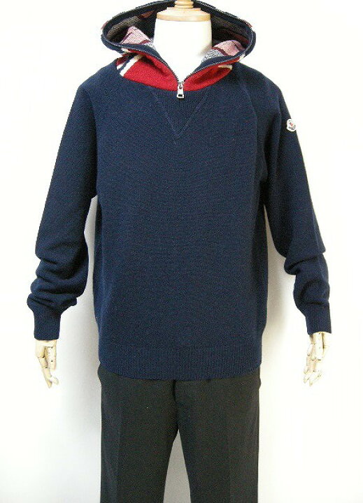 楽天市場】【MONCLER/モンクレール/星柄ウールニットパーカー/メンズ 