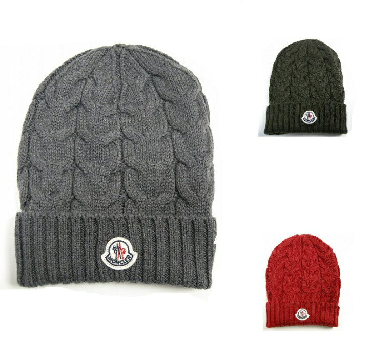 楽天市場】【MONCLER/モンクレール/ロゴワッペン付きケーブル編み  