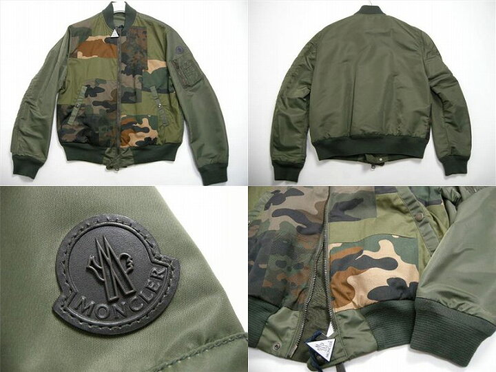 楽天市場】【MONCLER/モンクレール/RENALD/レナルド/パッチワークMA-1 