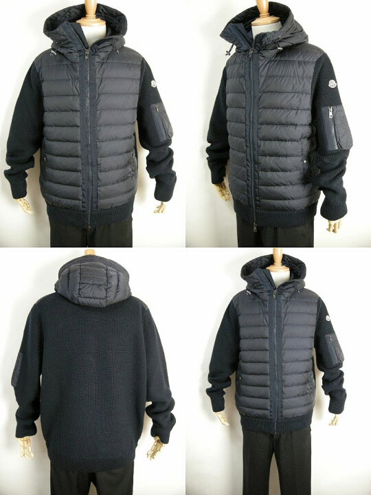楽天市場】【MONCLER/モンクレール/MA-1型ニットダウン 
