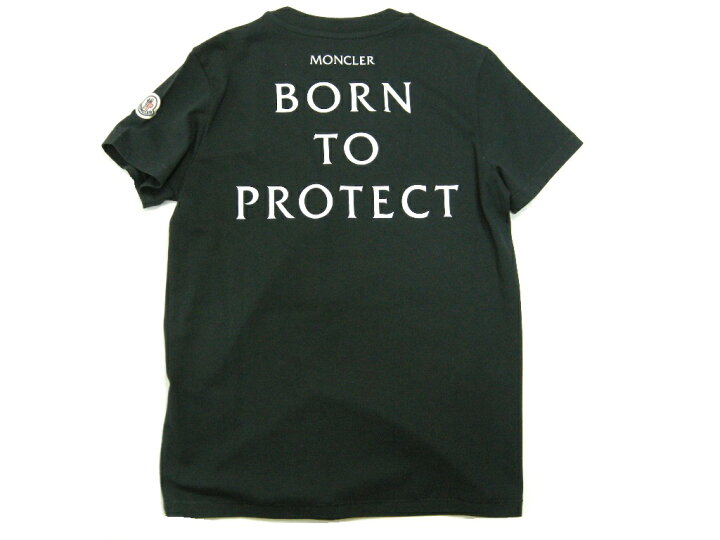 楽天市場】【MONCLER/モンクレール/SS T-SHIRT/BORN TO PROTECT バック 