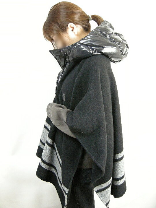 MONCLER モンクレール MANTELLA ウール × ダウン ポンチョ（MONCLER  