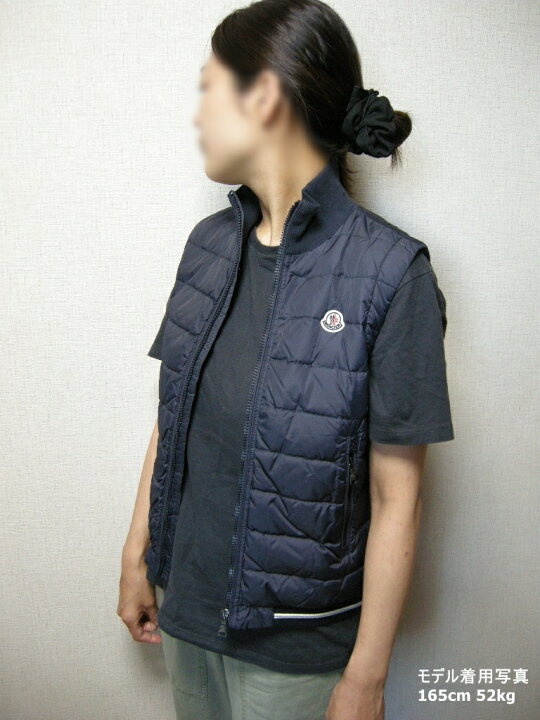 楽天市場】【MONCLER/モンクレール/スウェット切替ライトダウンベスト 