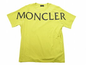 【MONCLER/モンクレール/MAGLIA GIROCOLLO/ビッグロゴTシャツ/TEE/半袖/T-SHIRT/2021SS/春夏/150/イエロー/メンズ/8C7C5-10-829H8】【サイズM/L/XL/XXL】