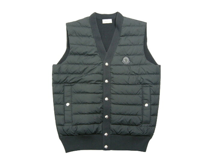 楽天市場】【MONCLER/モンクレール/GILET TRICOT/コットンニット切替 