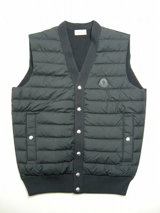 楽天市場】【MONCLER/モンクレール/GILET TRICOT/コットンニット切替  