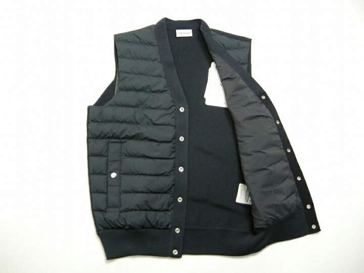 楽天市場】【MONCLER/モンクレール/GILET TRICOT/コットンニット切替  