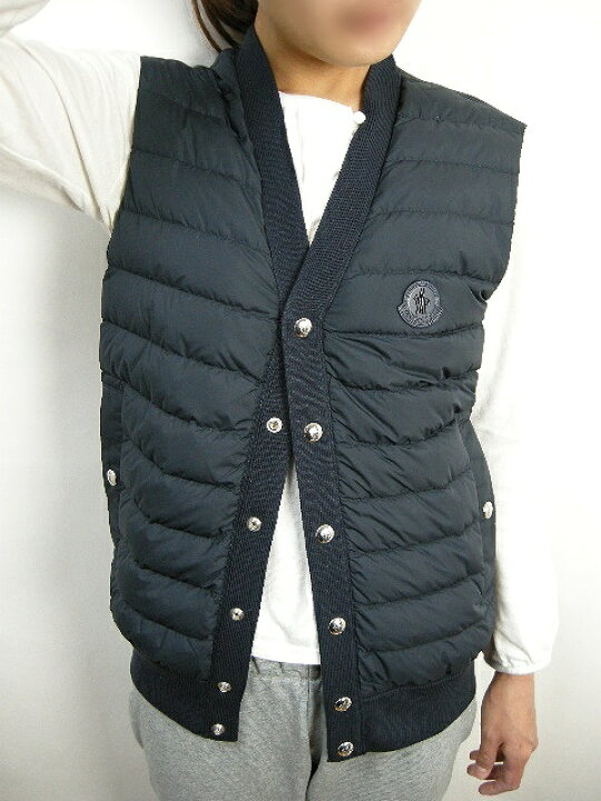 楽天市場】【MONCLER/モンクレール/GILET TRICOT/コットンニット切替  