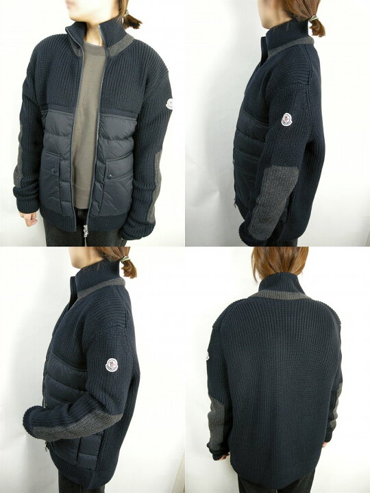 楽天市場】【MONCLER/モンクレール/CARDIGAN TRICOT/ニット切替ダウン 