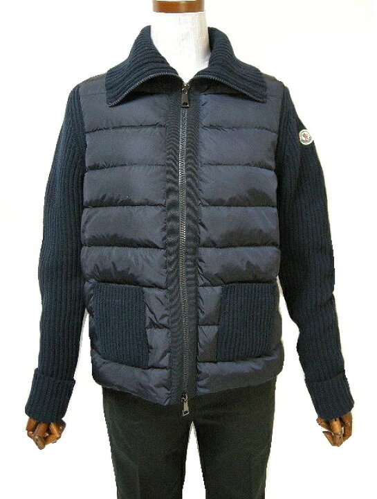 楽天市場】【MONCLER/モンクレール/ニット切替ダウンジャケット  
