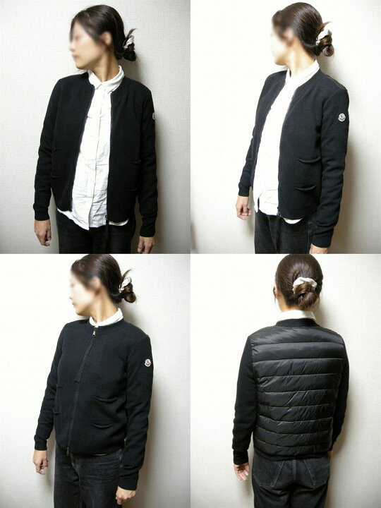 楽天市場】【MONCLER/モンクレール/ニット切替ダウンカーディガン 