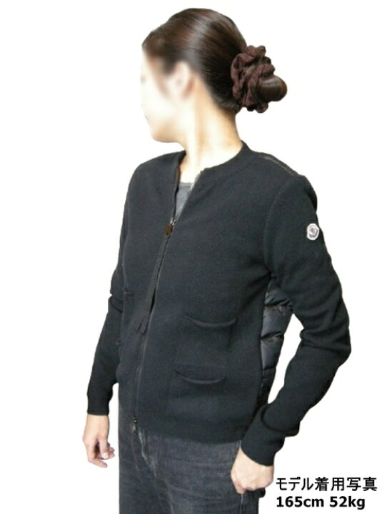 楽天市場】【MONCLER/モンクレール/ニット切替ダウンカーディガン  