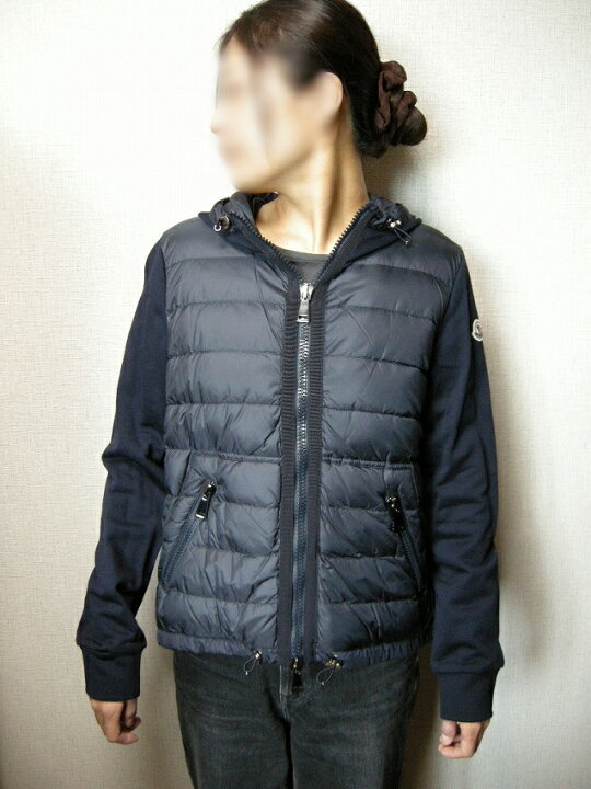 楽天市場】【MONCLER/モンクレール/スウェット切替ダウンジャケット  