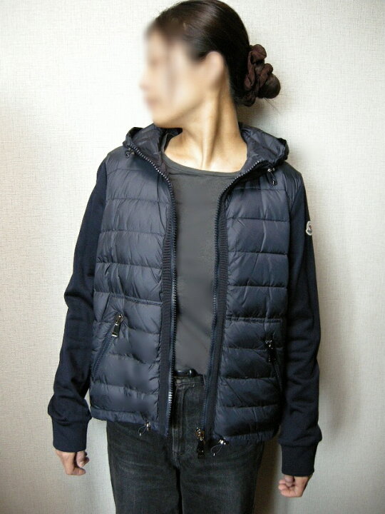 楽天市場】【MONCLER/モンクレール/スウェット切替ダウンジャケット 