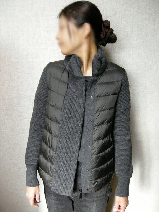 楽天市場】【MONCLER/モンクレール/ウールニットxダウンジャケット 