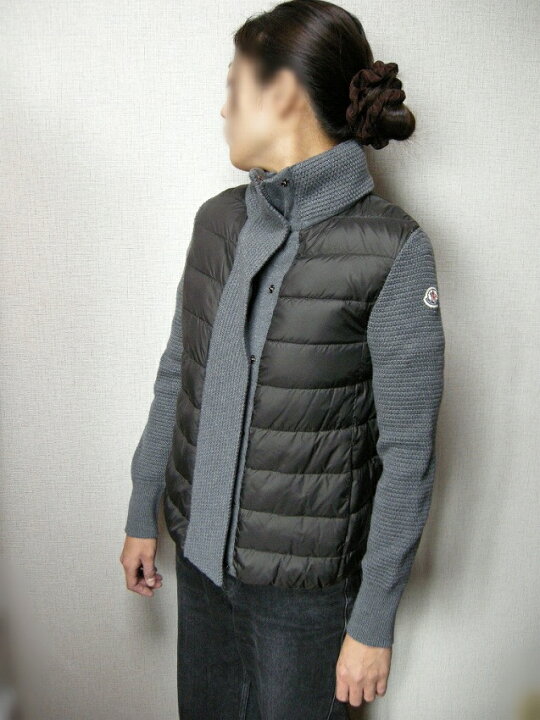 楽天市場】【MONCLER/モンクレール/ウールニット切替ダウンジャケット 
