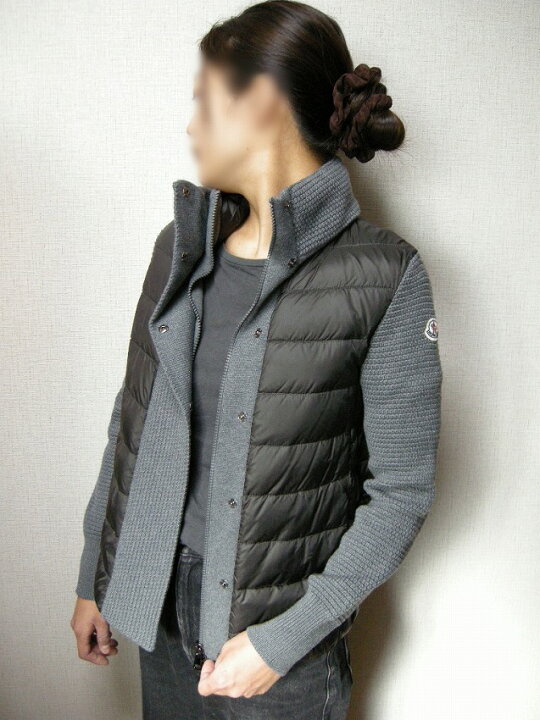 楽天市場】【MONCLER/モンクレール/ウールニット切替ダウンジャケット 
