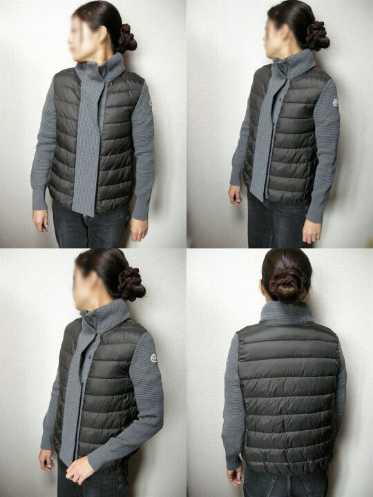 楽天市場】【MONCLER/モンクレール/ウールニット切替ダウンジャケット  
